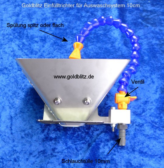 Feed Hopper for Cleanup System 10cm - Click Image to Close