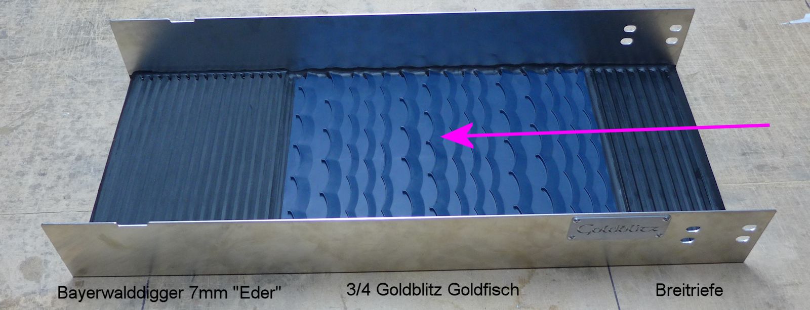 Goldblitz Solo Sluice - Click Image to Close