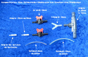 jet pump tubing for sluice system 10 cm